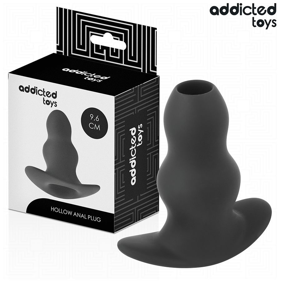 Addicted Toys - Hollow Anal Plug Silicone Size M 9.6 CM