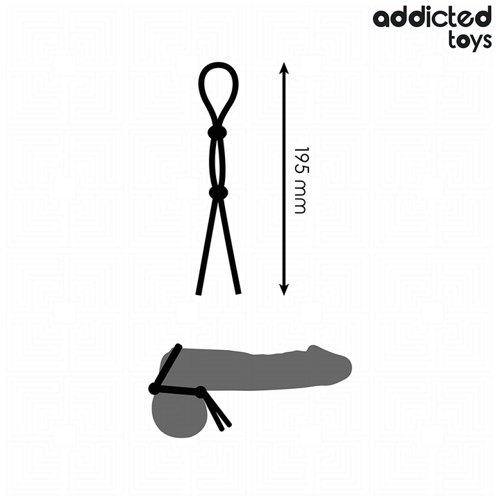 ADDICTED TOYS - SILICONE ROPE FOR THE DOUBLE LOOP PENIS