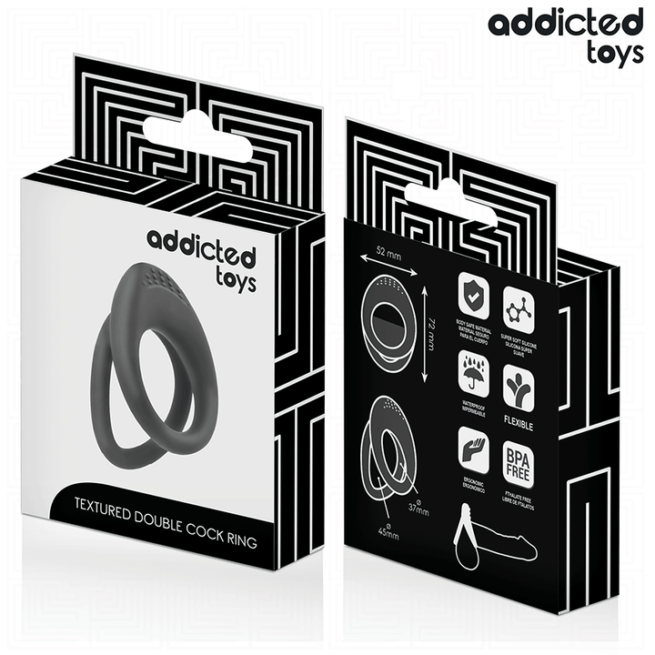 ADDICTED TOYS - DOUBLE TEXTURED PENIS RING