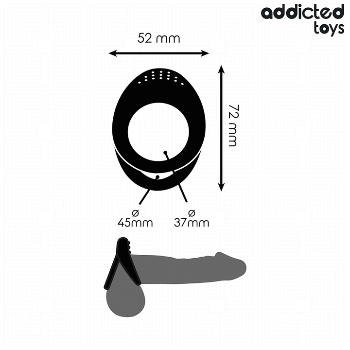 ADDICTED TOYS - DOUBLE TEXTURED PENIS RING
