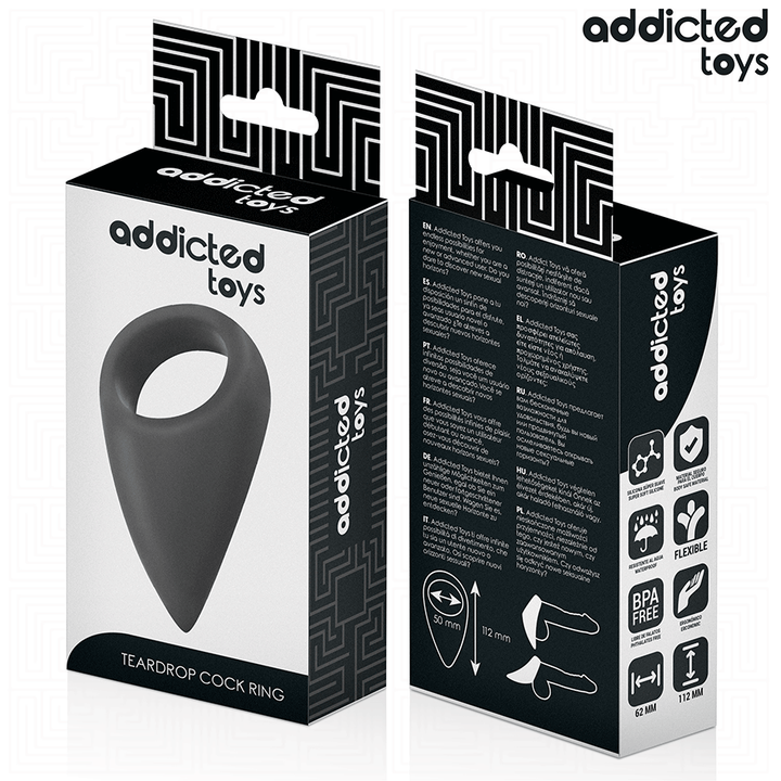 ADDICTED TOYS - TEAR SHAPED PENIS RING
