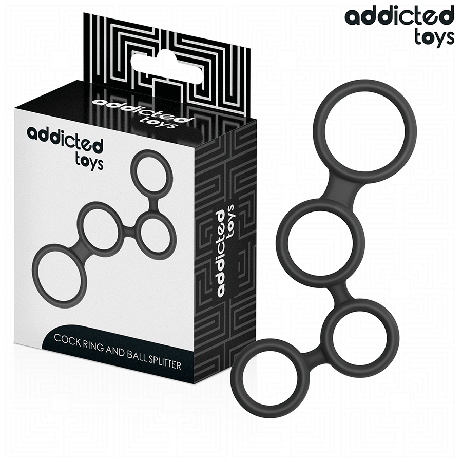 Addicted Toys penis ring with testicle dividers