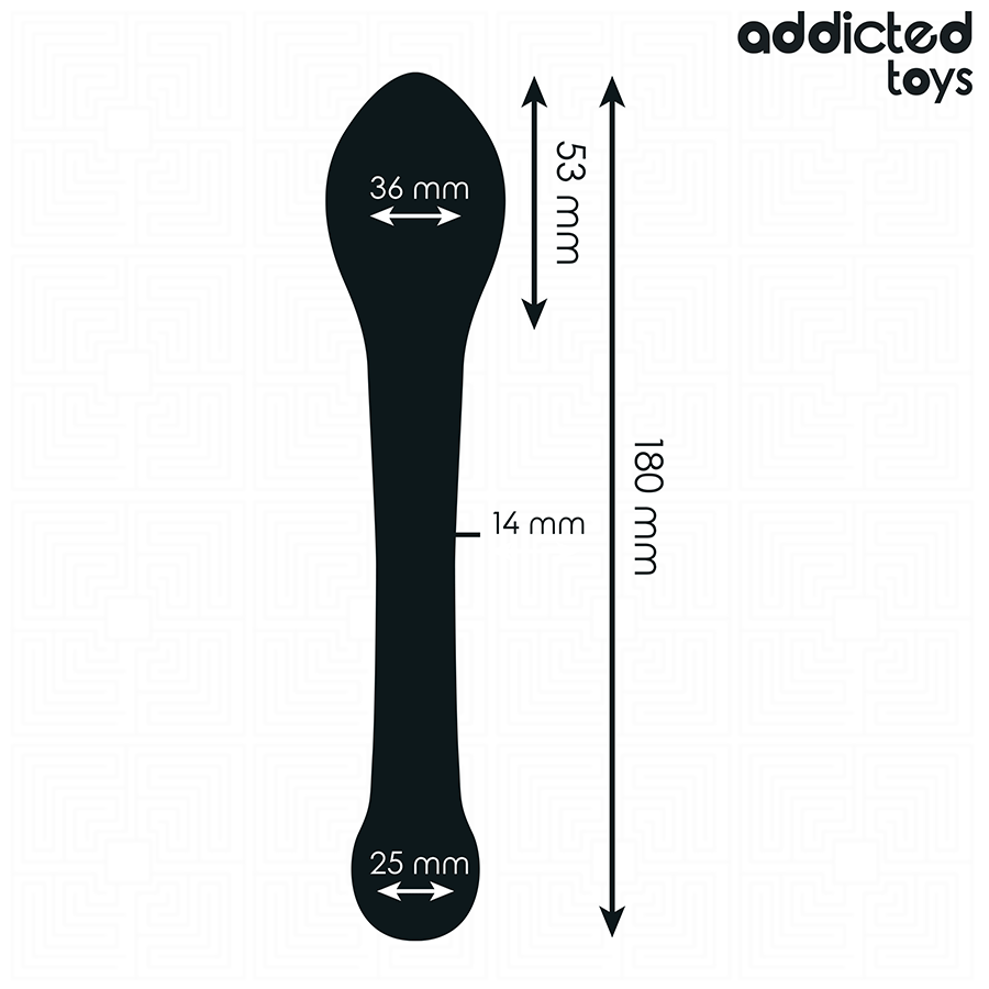 Addicted Toys Anal Stimulator Silicone 18 CM — Black · Silicone