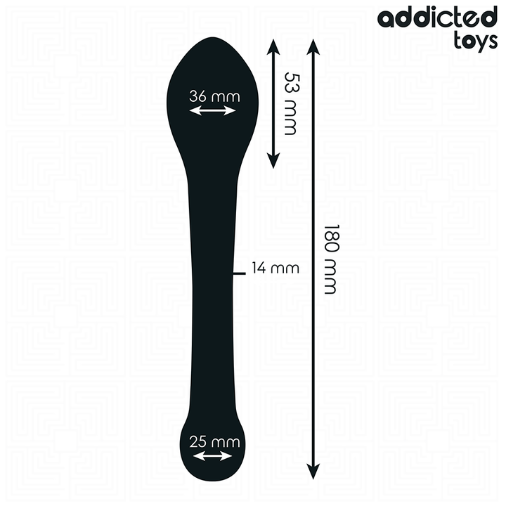 Addicted Toys Anal Stimulator Silicone 18 CM — Black · Silicone
