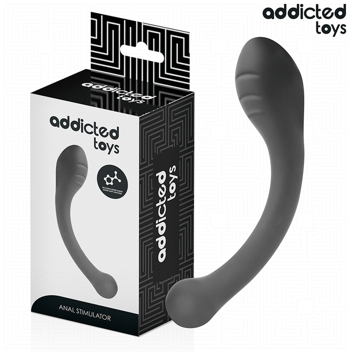 Addicted Toys Anal Stimulator Silicone 18 CM — Black · Silicone
