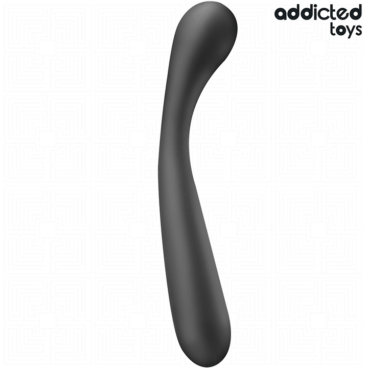 Addicted Toys Double Anal Massager Silicone 22.5 CM — Black · Silicone
