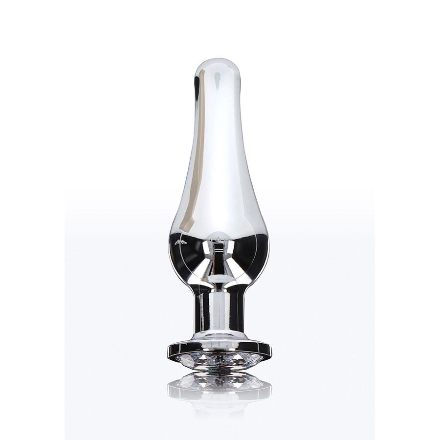 Toyjoy Anal Play Diamond Bum Bijou Medium Anal Plug — Silver metal