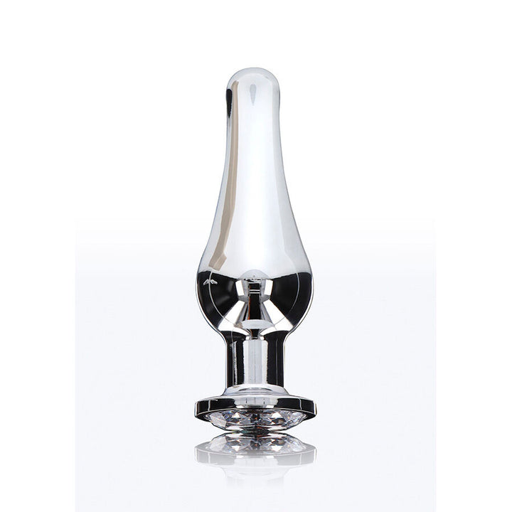 Toyjoy Anal Play Diamond Bum Bijou Medium Anal Plug — Silver metal