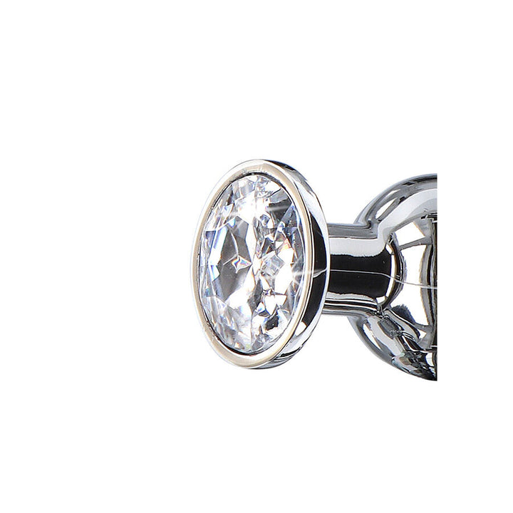 Toyjoy Anal Play Diamond Bum Bijou Medium Anal Plug — Silver metal