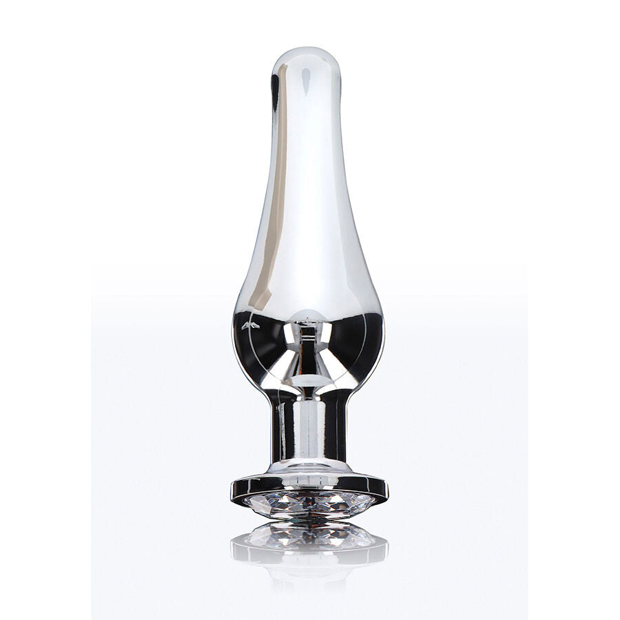 Toyjoy Anal Play Diamond Bum Bijou Large Anal Plug — Silver metal