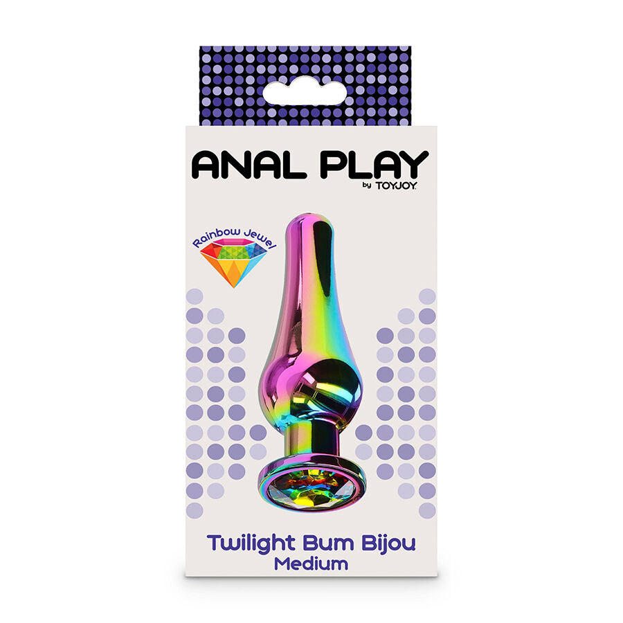 Toyjoy Anal Play Twilight Bum Bijou Medium Anal Plug — Multicolor metal
