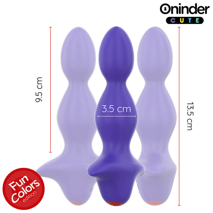 Oninder Cute Love Butt Vibrating Anal Plug — Purple