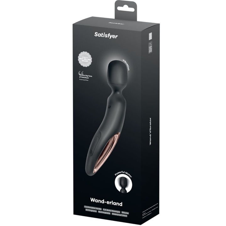 Satisfyer Wand - Erland Vibrating Massager Black