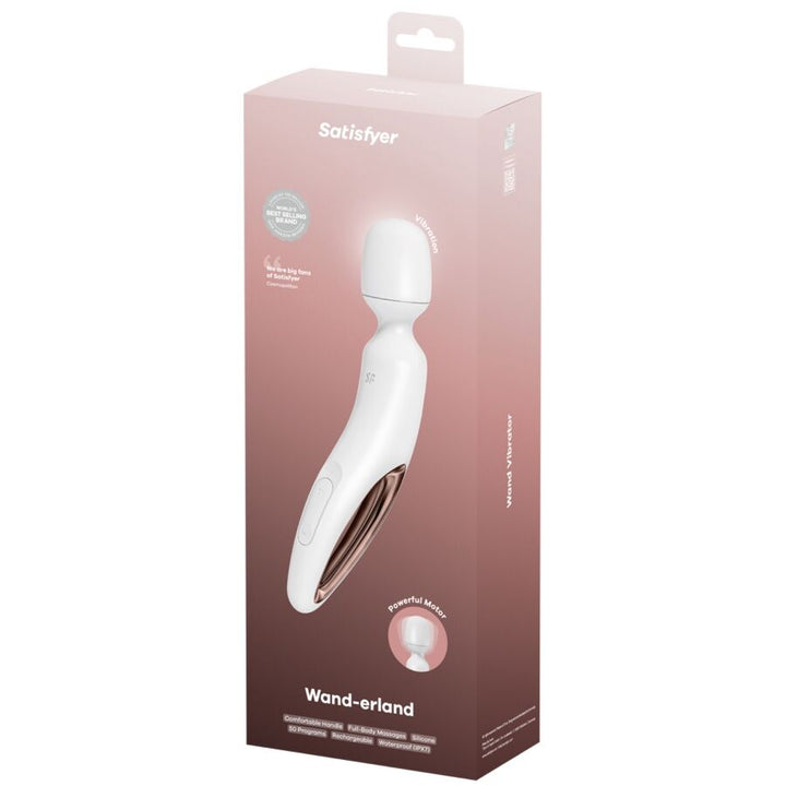 Satisfyer Wand - Erland Vibrating Massager White