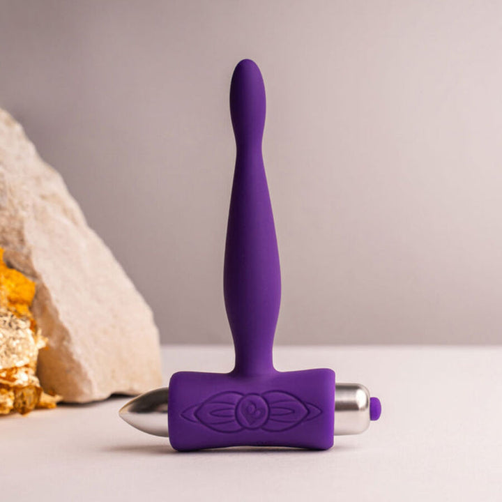Petite Sensations Teazer Anal Plug Vibrator — Purple silicone