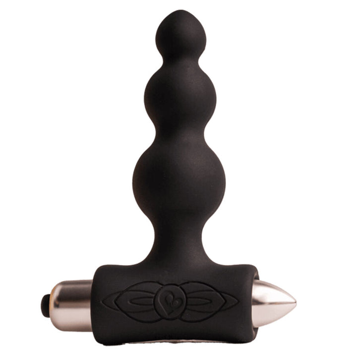Petite Sensations Bubbles Anal Plug Vibrator — Black silicone