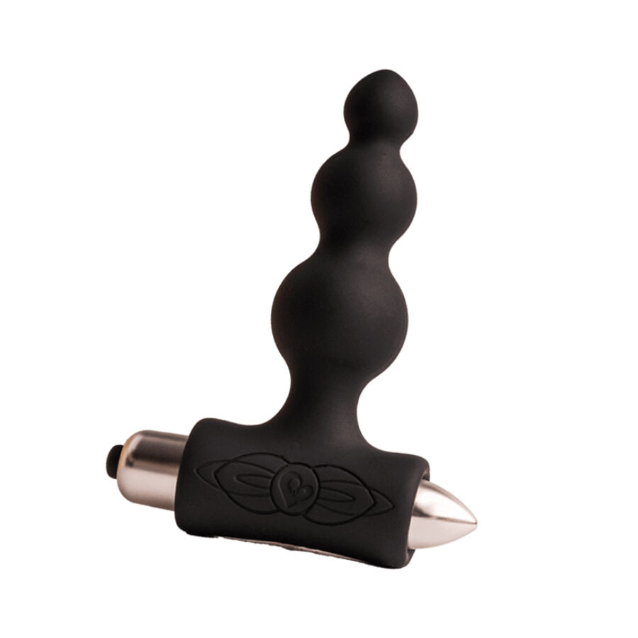 Petite Sensations Bubbles Anal Plug Vibrator — Black silicone