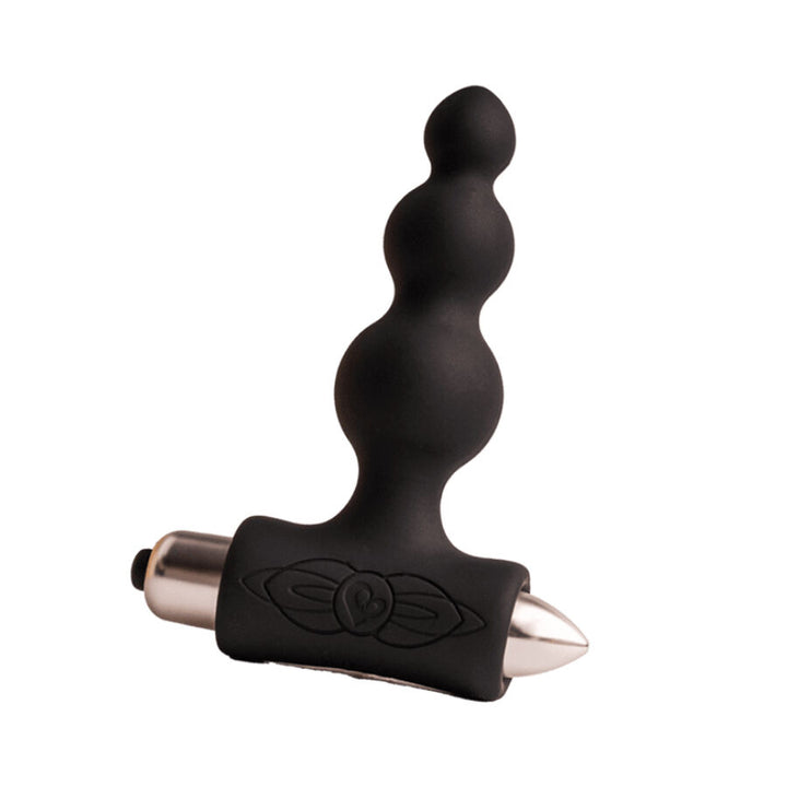 Petite Sensations Bubbles Anal Plug Vibrator — Black silicone