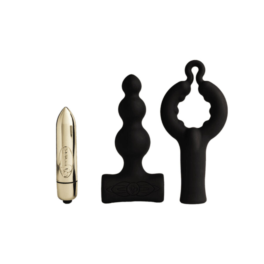 Petite Sensations Bubbles Anal Plug Vibrator — Black silicone