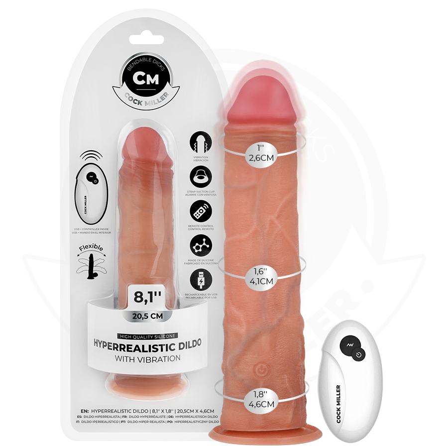 Cock Miller - Realistic Dildo With Suction Cup And Remote