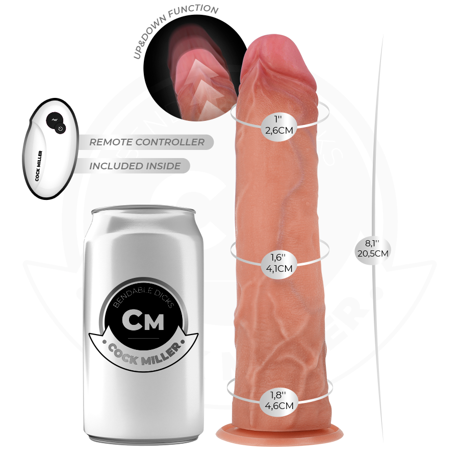 Cock Miller Hyper-Realistic Dildo With Suction Cup And — Skin · Silicone
