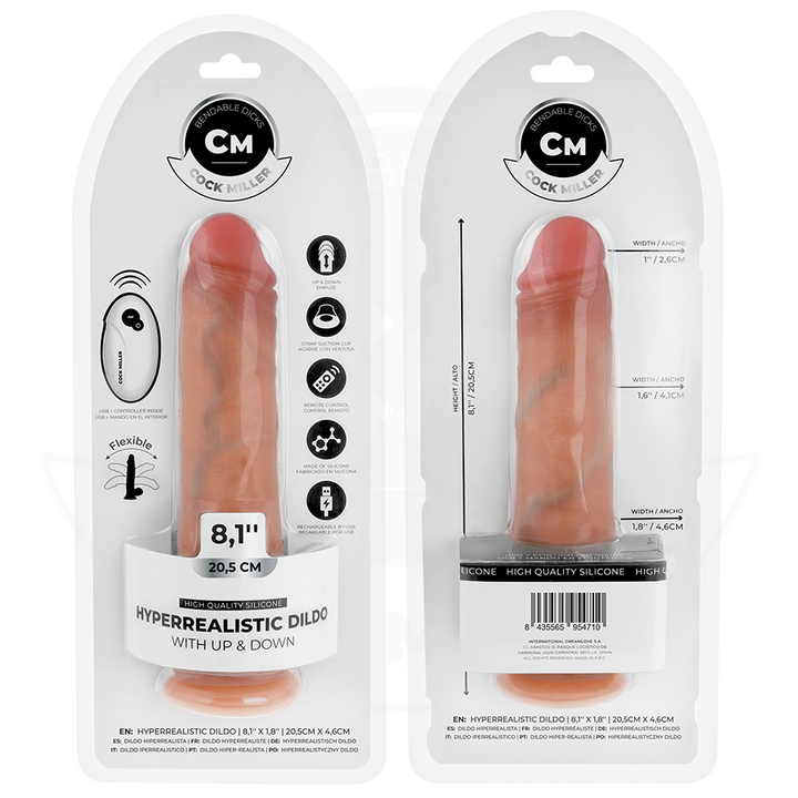 Cock Miller Hyper-Realistic Dildo With Suction Cup And — Skin · Silicone