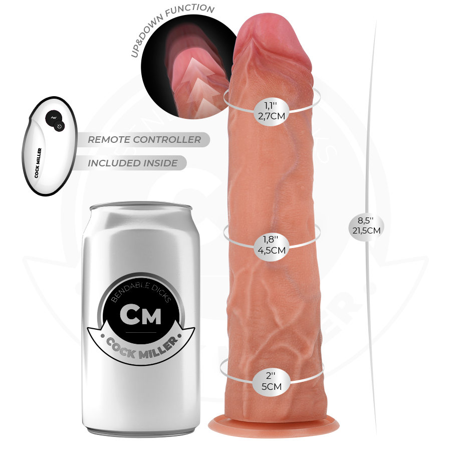 Cock Miller Hyper-Realistic Dildo With Suction Cup And — Skin · Silicone
