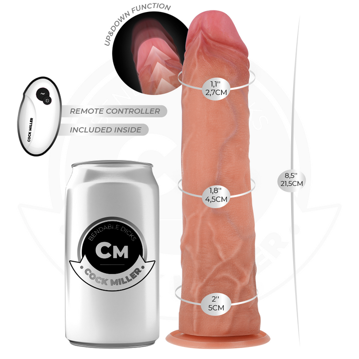 Cock Miller Hyper-Realistic Dildo With Suction Cup And — Skin · Silicone