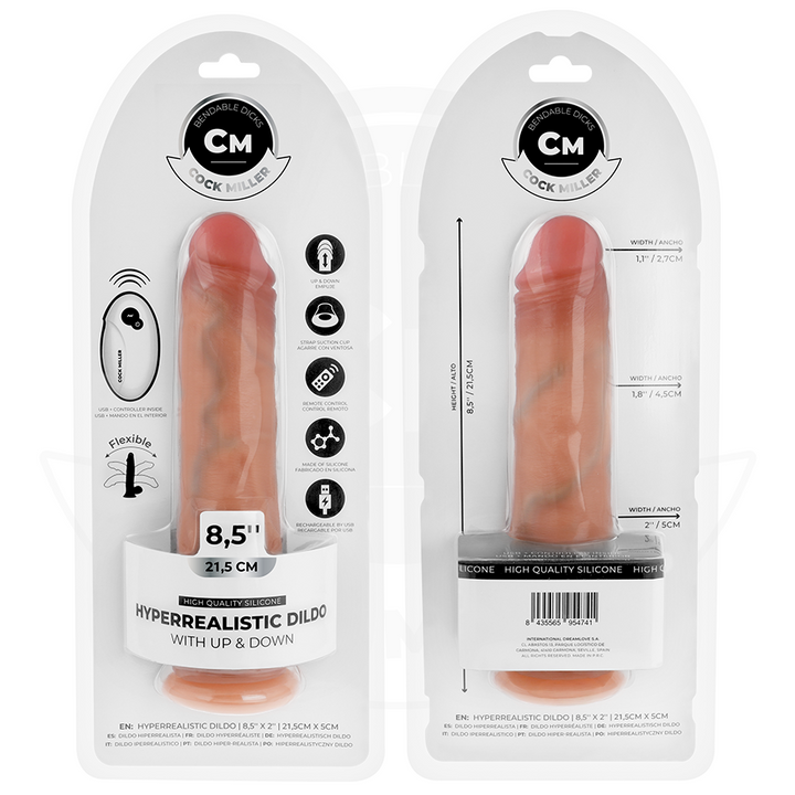 Cock Miller Hyper-Realistic Dildo With Suction Cup And — Skin · Silicone