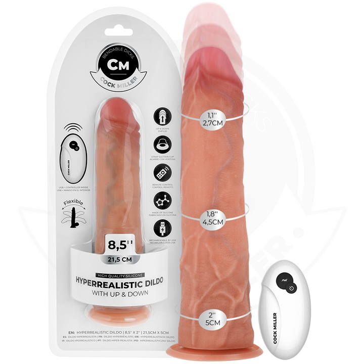 Cock Miller Hyper-Realistic Dildo With Suction Cup And — Skin · Silicone