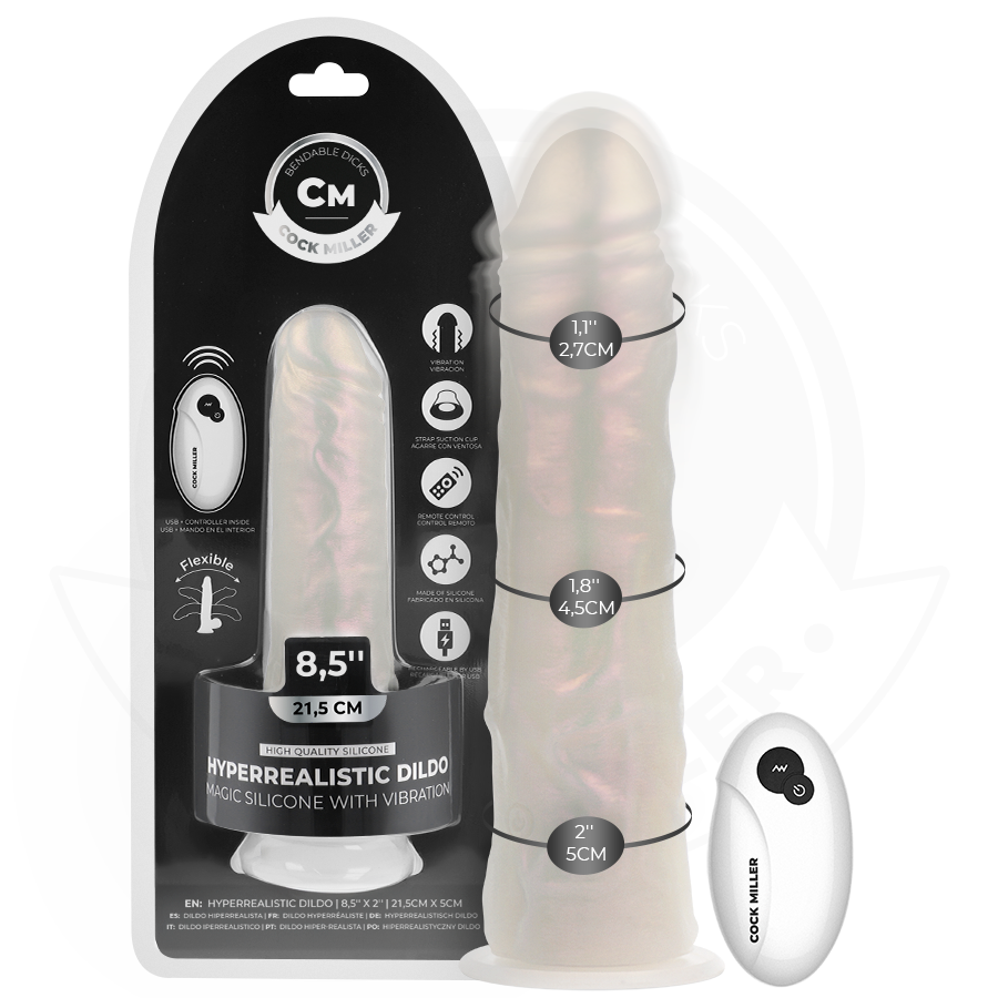 Cock Miller - Dildo With Suction Cup, Lights And Vibration