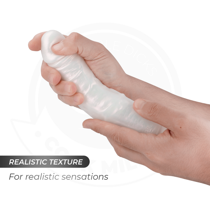 Cock Miller Dildo With Suction Cup, Lights And Vibration — White · Silicone