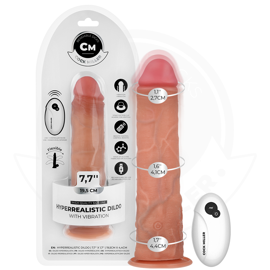 Cock Miller - Realistic Dildo With Suction Cup And Remote