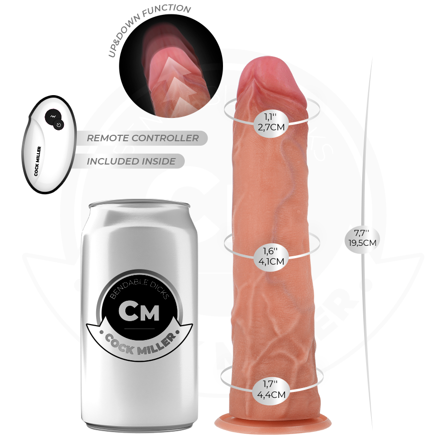 Cock Miller Hyper-Realistic Dildo With Suction Cup And — Skin · Silicone