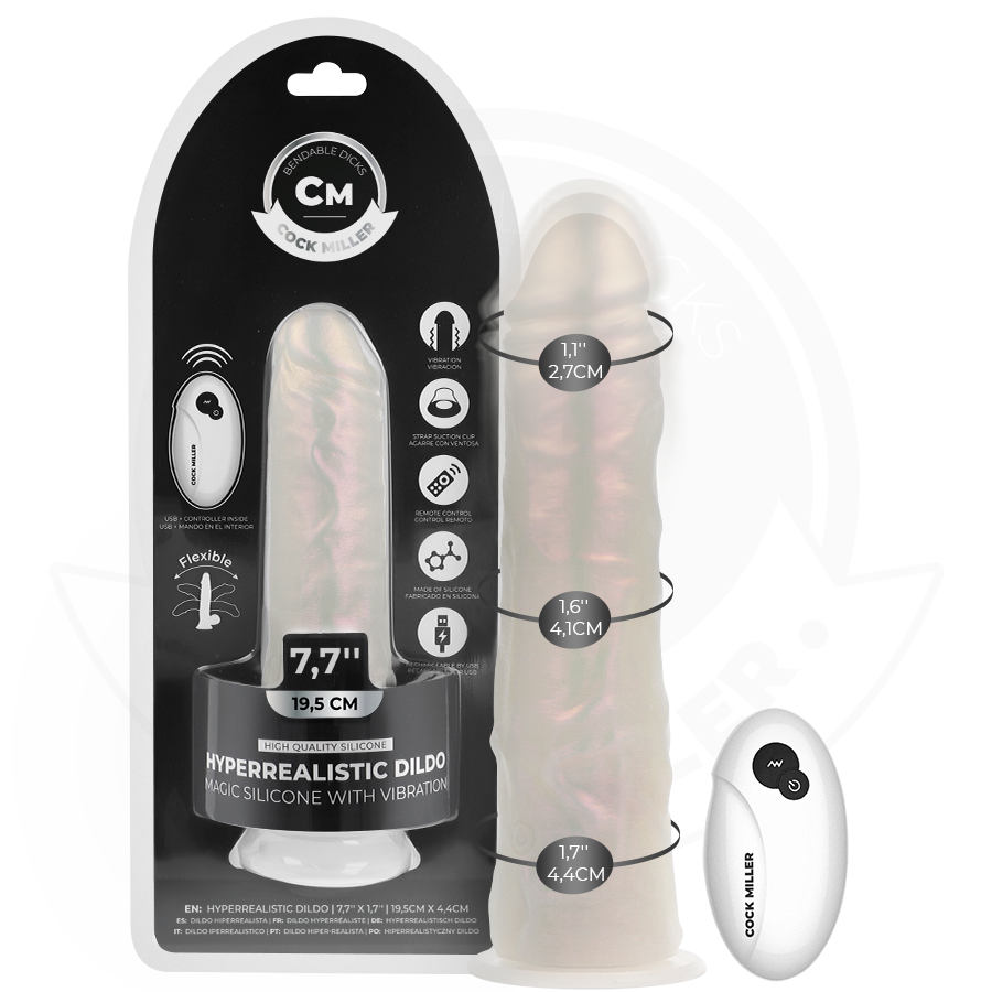 Cock Miller - Dildo With Suction Cup, Lights And Vibration