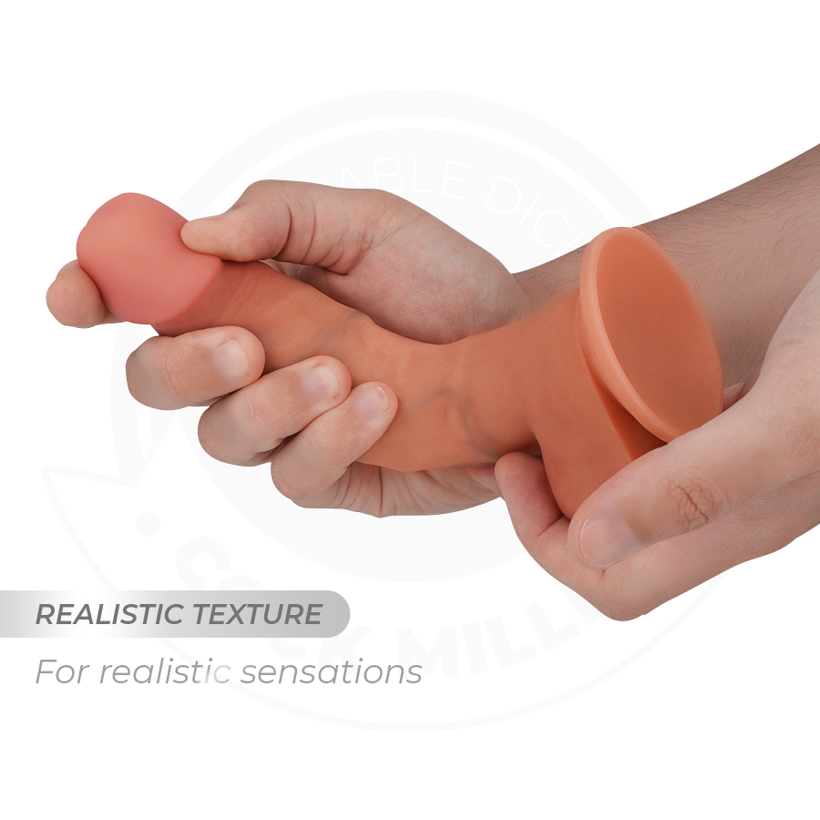 Cock Miller Hyperrealistic Articulable Dildo 17.8 CM — Skin · Silicone