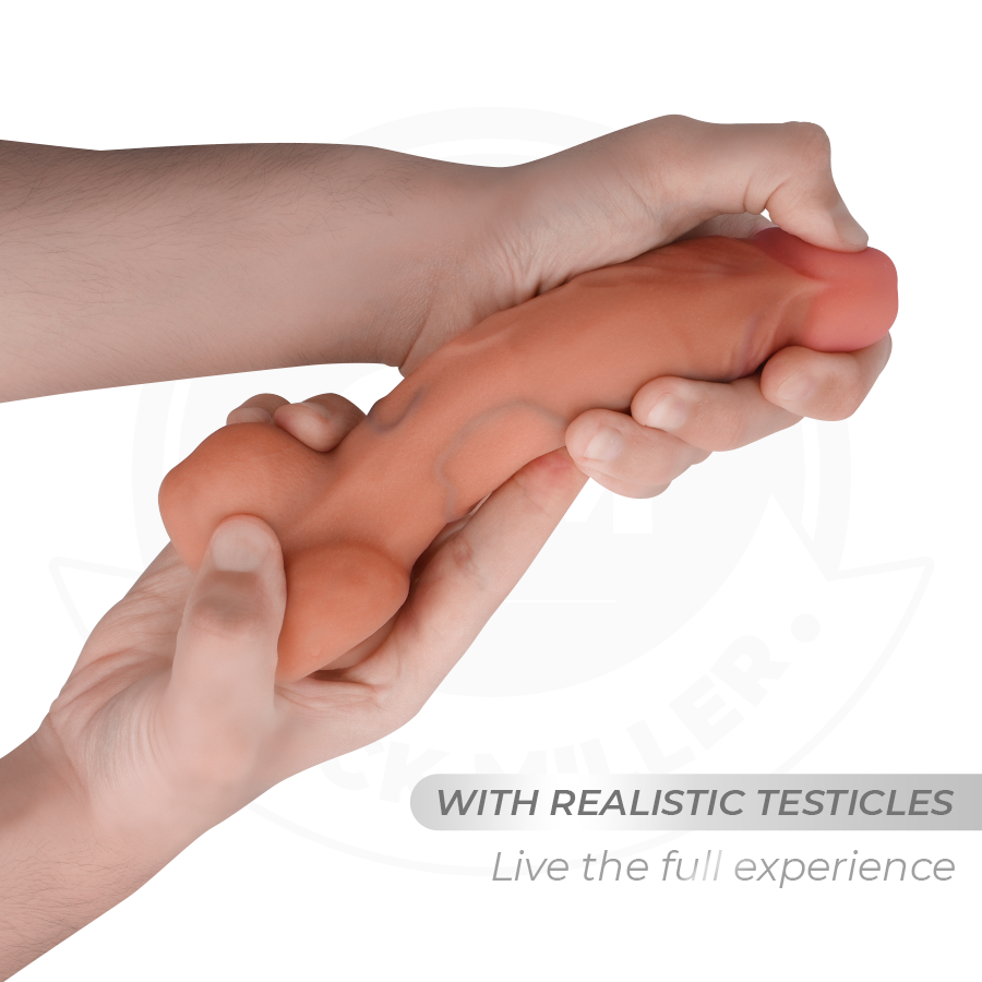 Cock Miller Hyperrealistic Articulable Dildo 17.8 CM — Skin · Silicone