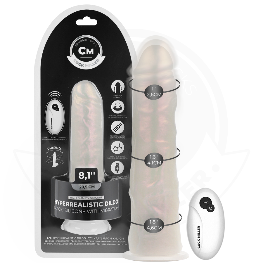Cock Miller - Dildo With Suction Cup, Lights And Vibration