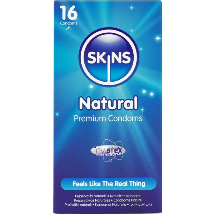 Skins natural premium condoms 16-pack