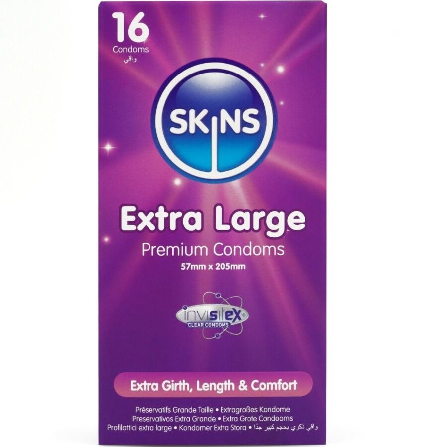 Skins extra large premium condoms 16-pack