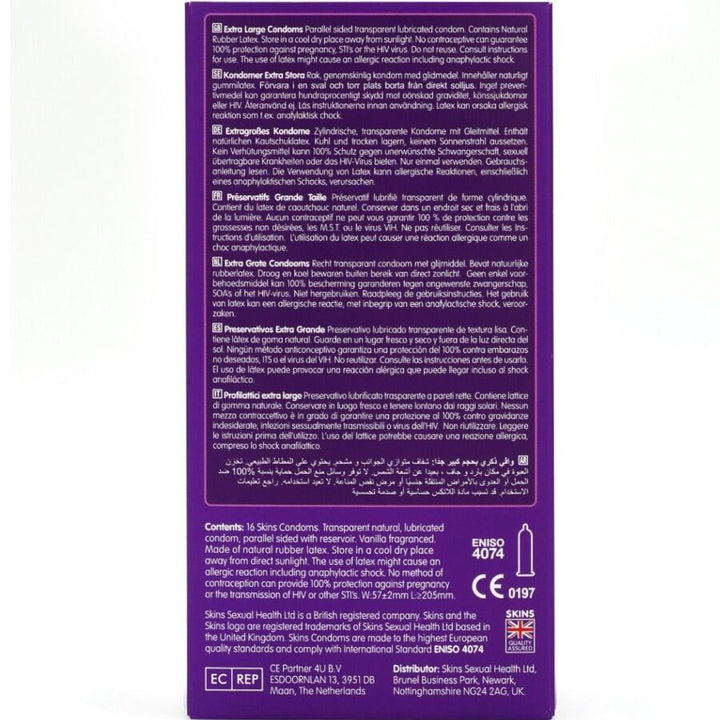 Skins - Extra Large Premium Condoms Pack 16