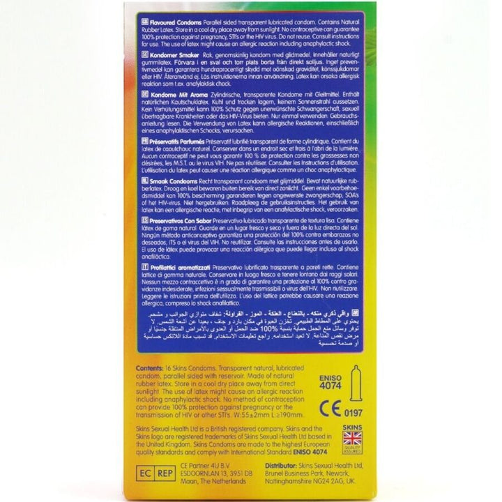 Skins - Multi Flavors Premium Condoms Pack 16