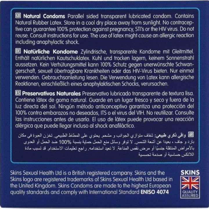 SKINS - NATURAL PREMIUM CONDOMS PACK 4