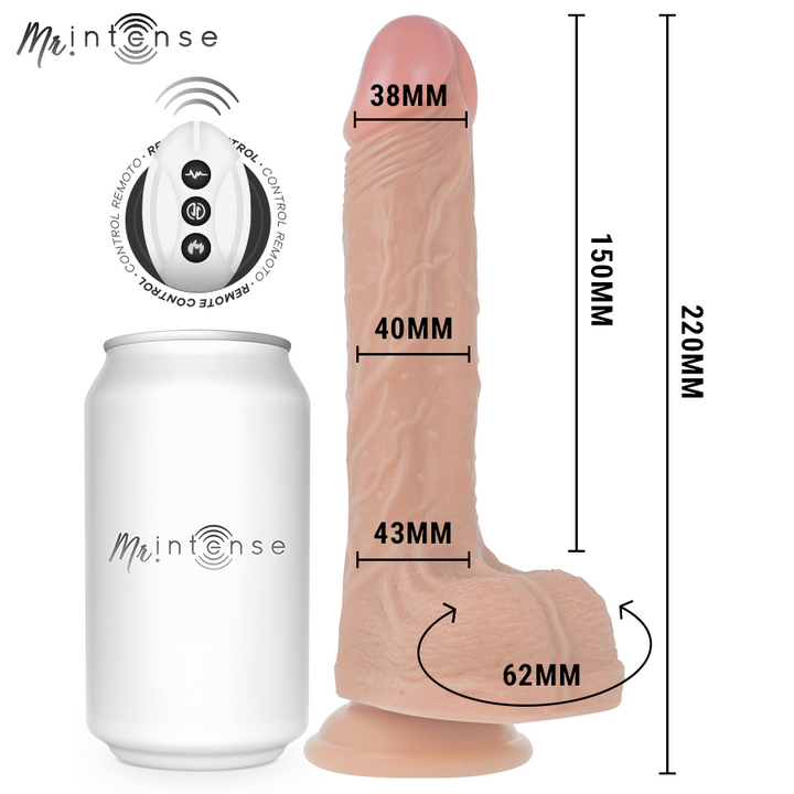 Mr Intense Baldwin Realistic Multifunctional With Vibration — Skin