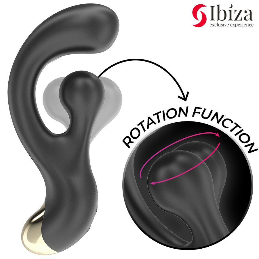 IBIZA - VIBRATING &amp; ROTATING STIMULATOR
