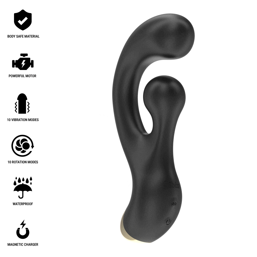 IBIZA - VIBRATING &amp; ROTATING STIMULATOR