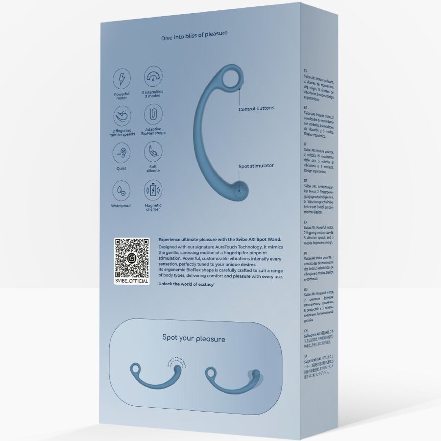 Snail Vibe - Axi Vibrating Massage Wand Blue