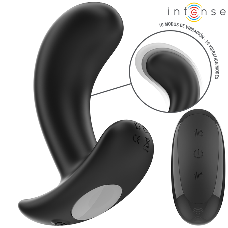 Intense Chandler Anal Plug — Black Silicone