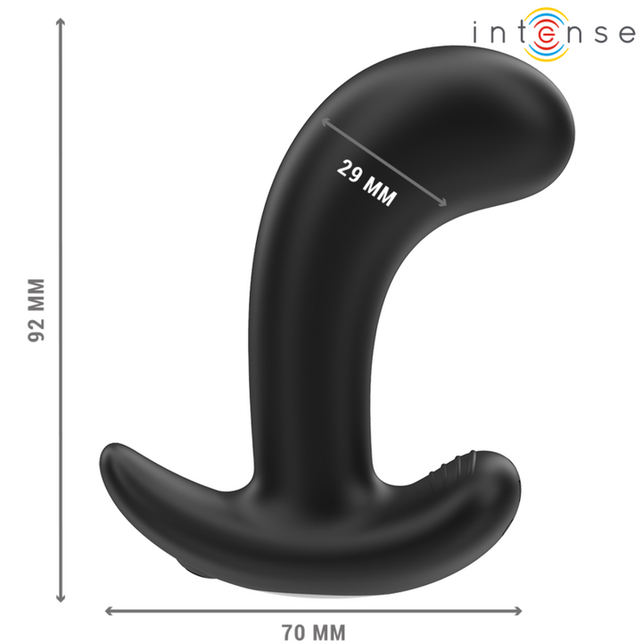 Intense Chandler Anal Plug — Black Silicone