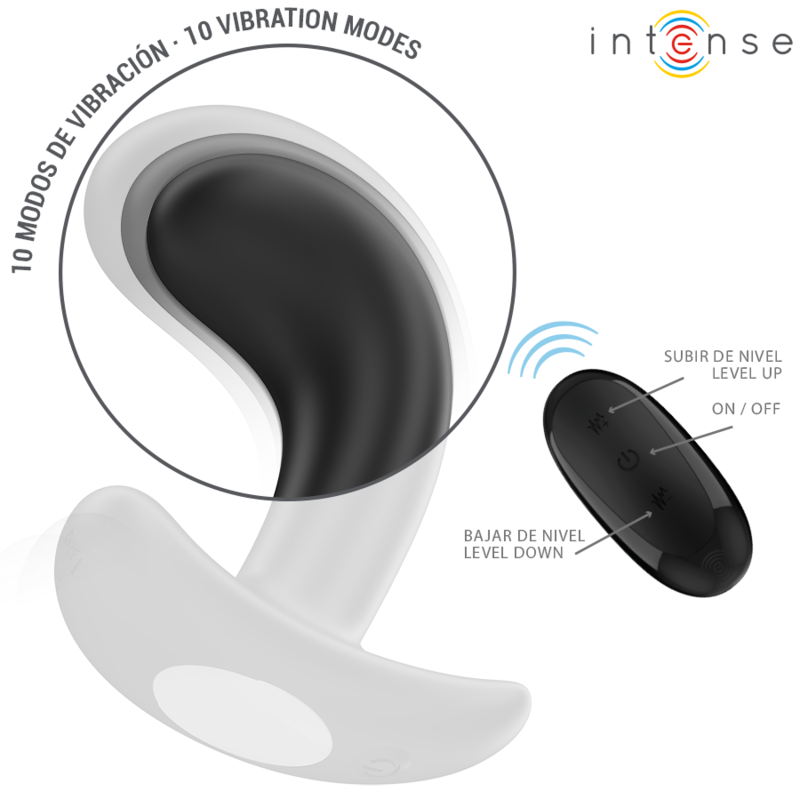 Intense Chandler Anal Plug — Black Silicone